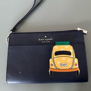 Kate spade Taxi Cab wallet/wristlet, Navy blue